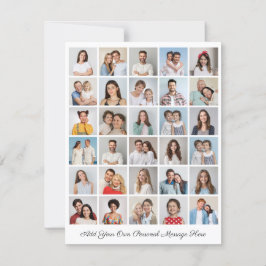 30 Fotocollage Voeg uw eigen Wenskaart toe