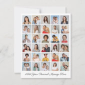 30 Fotocollage Voeg uw eigen Wenskaart toe (Voorkant)