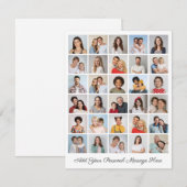 30 Fotocollage Voeg uw eigen Wenskaart toe (Voorkant / Achterkant)