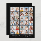 30 Fotocollage Voeg uw wensvel toe (Voorkant / Achterkant)