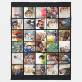 30 foto's Collage Familiefoto's Fleece Deken (Voorkant)