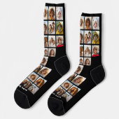 30 Foto's - foto raster overal met één regel tekst Sokken (Links)