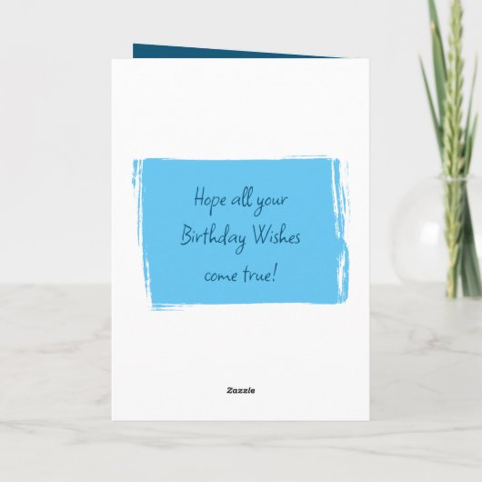 30 foto's voor zijn blauwe roomverjaardag kaart (Achterkant)