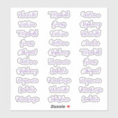 30 gast voornaam typografie elegante script sticker (Vel)