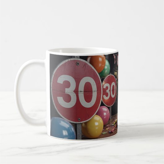 30 Geburtstag Koffiemok (Links)