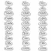 30 gepersonaliseerde kalligrafielabels Elegant Cus Sticker (Voorkant)