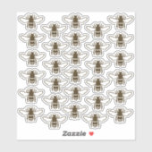 30 Gestyleerde Honeybee Waterdicht Transparante Ap Sticker (Vel)