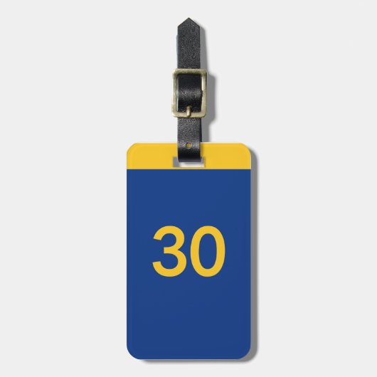 30 Golden Baskeball Bagagelabel (Voorkant verticaal)