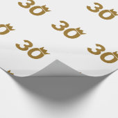 30 gouden kroon - 30e verjaardag geschenken cadeaupapier (Hoek)