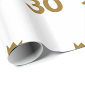 30 gouden kroon - 30e verjaardag geschenken cadeaupapier (Rol Hoek)