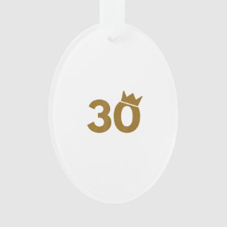 30 gouden kroon - 30e verjaardag geschenken ornament