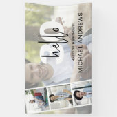 30 Hallo | Unisex | Fotocollage | Partij voor de v Spandoek (Verticaal)