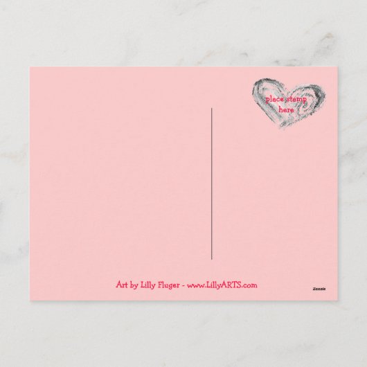 30 het Briefkaart van de Harten van Valentijn (Achterkant)