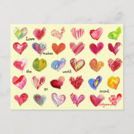 30 het Briefkaart van de Harten van Valentijn