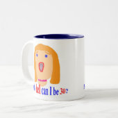 30 Hoe de hel Tweekleurige Koffiemok (Voorkant links)