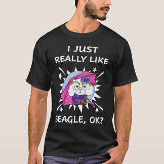 30 Ik vind Beagle gewoon leuk T-shirt