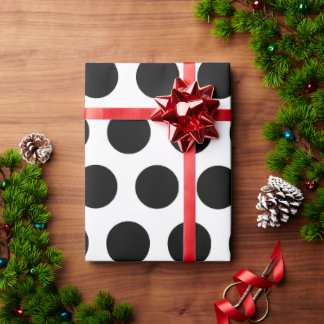 30 inch * 60 voet glanzend polka inpakpapier