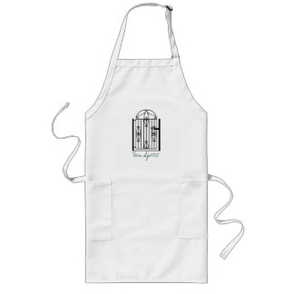 30-inch lang Gourmet Apron met poort Lang Schort