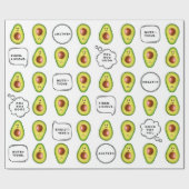 30-inch x 6 ft Avocado wrapping Paper Cadeaupapier (Vlak)