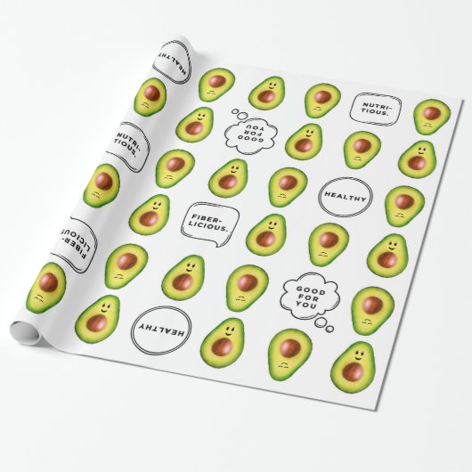 30-inch x 6 ft Avocado wrapping Paper Cadeaupapier (Uitgerold)