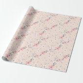 30-inch x 6-inch Cherry Blossom Wrapping Paper Cadeaupapier (Uitgerold)
