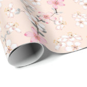 30-inch x 6-inch Cherry Blossom Wrapping Paper Cadeaupapier (Rol Hoek)