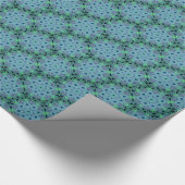 30 inch x 6 voet groene medaillons cadeaupapier (Hoek)