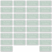 30 individuele adreslabels voor huwelijksgasten sticker (Voorkant)