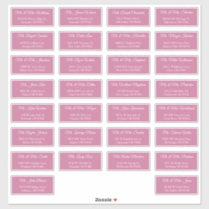 30 Individuele trouwgast adresenveloppen Sticker