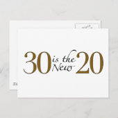 30 is de nieuwe 20 briefkaart (Voorkant / Achterkant)