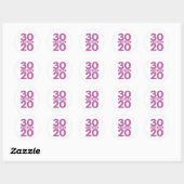 30 is de nieuwe 20 ronde sticker (Vel)