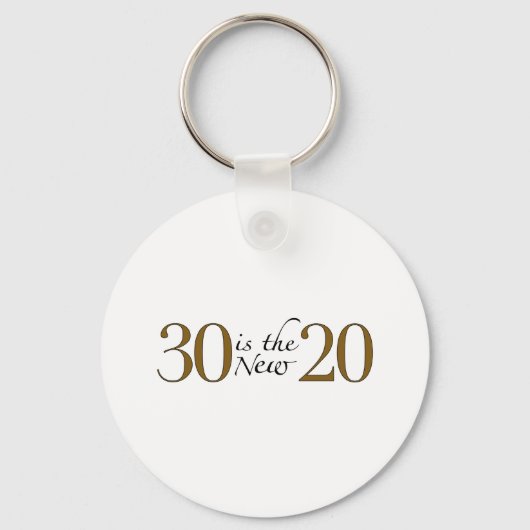 30 is de nieuwe 20 sleutelhanger (Voorkant)