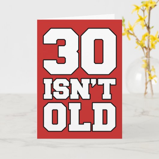 30 is niet oud, maar deprimerend Wenskaart Kaart (Gele Bloem)