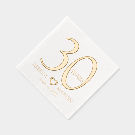 30 jaar 30ste huwelijksverjaardag naam dateert har folie servetten (Rechts)