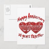 30 jaar briefkaart (Voorkant / Achterkant)