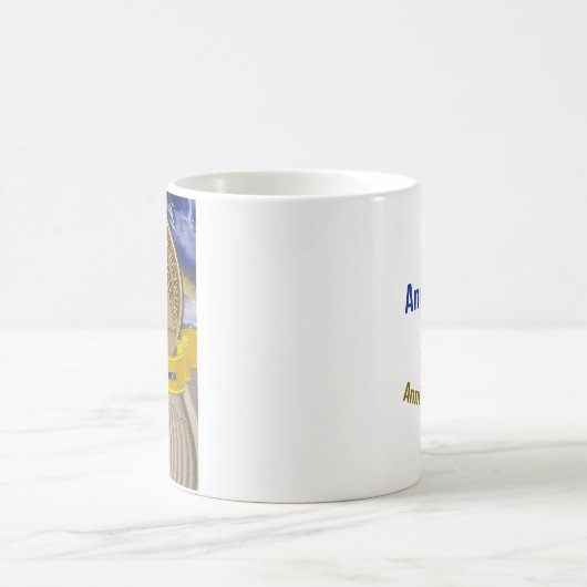 30 Jaar CUSTOM NAME AA Jubileum Serenity Koffiemok (Center)