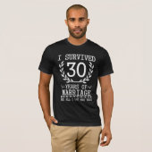 30 jaar Echtgenoot 30e Jubileum huwelijk T-shirt (Voorkant volledig)