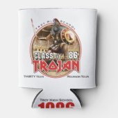 30 jaar Eddie op witte (of lichte) Accessoires Blikjeskoeler (Voorkant)