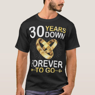 30 jaar gehuwd om vrolijk te gaan trouwen t-shirt
