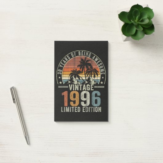 30 Jaar Geweldig Vintage 1996 Post-it® Notes (Kantoor)