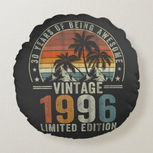 30 Jaar Geweldig Vintage 1996 Rond Kussen
