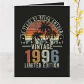 30 Jaar Geweldig Zijn Vintage 1996 Kaart (Gele Bloem)