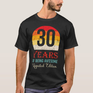 30 jaar Geweldige 30e verjaardag T-shirt