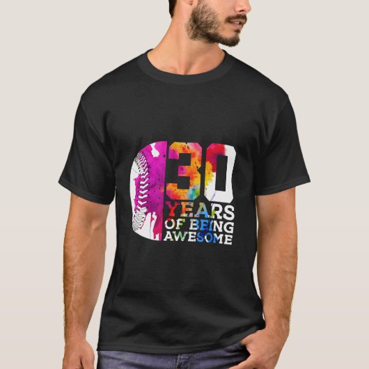 30 JAAR GEWELDIGE HONKBAL 30E VERJAARDAG L T-SHIRT (Voorkant)