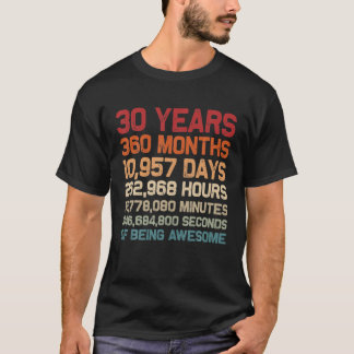 30 jaar Geweldige Retro  30th T-shirt