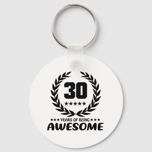 30 jaar Geweldige Sleutelhanger (Voorkant)