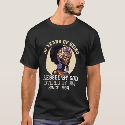 30 jaar gezegend te zijn door God sinds 1994 30th  T-shirt (Voorkant)