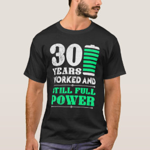 30 jaar Jubileum 30 dienstjaren T-shirt