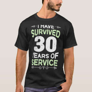 30 jaar Jubileum 30 dienstjaren T-shirt