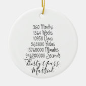 30 jaar Jubileum 30e kerstdag Keramisch Ornament (Voorkant)